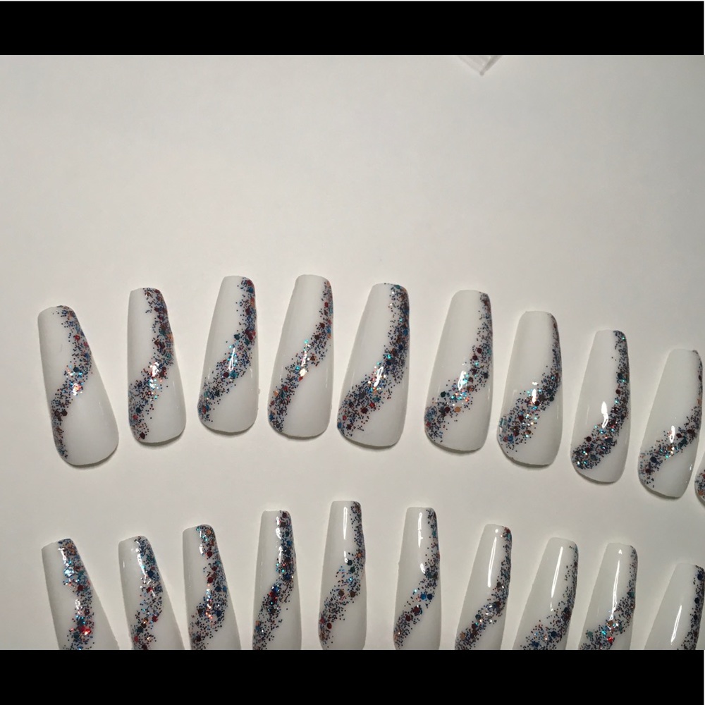 🇺🇸Patriotic Long Coffin Press On Nails - 10🇺🇸 - Picture 3 of 14